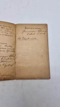 Original tysk ww1 Soldbuch (Landiturm Inf. Batl. Schneeberg Kompagnie)