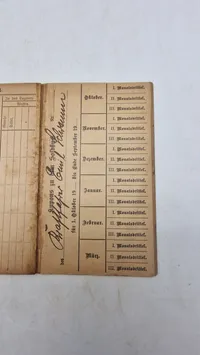 Original tysk ww1 Soldbuch (Landiturm Inf. Batl. Schneeberg Kompagnie)