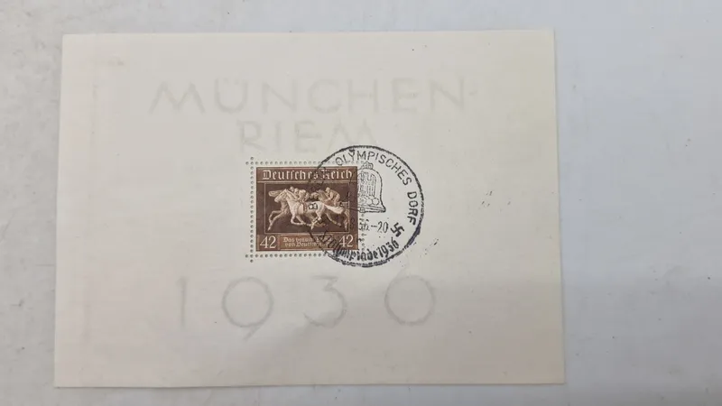 Originalt tysk Olympiade brev 1936