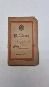 Originalt tysk Militärpaß ww1  ( Kraftfahrers Pehramm chramm)