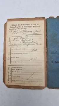 Originalt tysk Militärpaß ww1  ( Kraftfahrers Pehramm chramm)