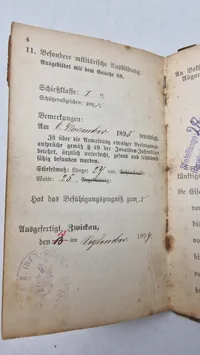Originalt tysk Militärpaß ww1  ( Kraftfahrers Pehramm chramm)