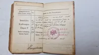 Originalt tysk Militärpaß ww1  ( Kraftfahrers Pehramm chramm)