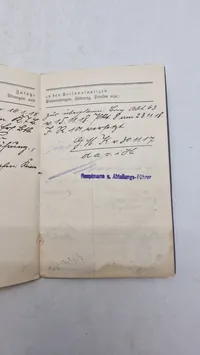 Originalt tysk Militärpas - ww1
