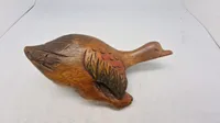 udskåret træand, fra DCUK (The Original Wooden Duck Company).