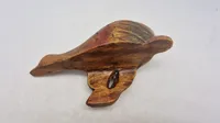 udskåret træand, fra DCUK (The Original Wooden Duck Company).