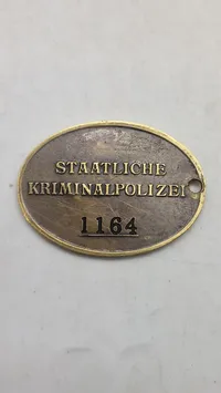 Tysk Kripo brik, bedre efterkrigs