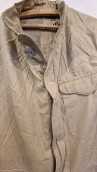 Original engelsk kampvogns uniform, ww2, senere anvendt af Civilforsvaret i Danmark