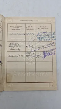 Original tysk Arbeitsbuch