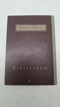 Original tysk Arbeitsbuch