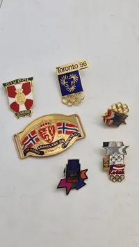 Samling diverse pins