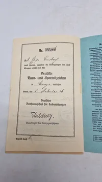 Original Deutsches Turn- und Sportabzeichen
für Frauen
Auszeichnung des Deutschen Reichsausschusses für Leibesübungen