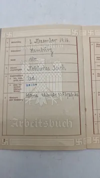 Original tysk Arbeitsbuch