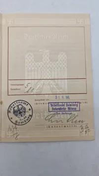 Original tysk Arbeitsbuch