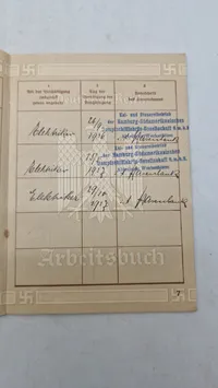 Original tysk Arbeitsbuch