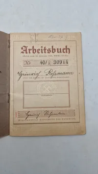 Original tysk Arbeitsbuch