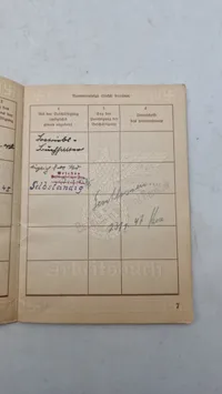Original tysk Arbeitsbuch