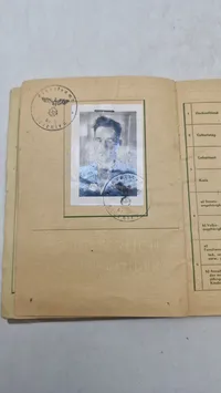Original Deutsches Reich Arbeitsbuch für Ausländer" (Arbejdsbog for udlændinge)