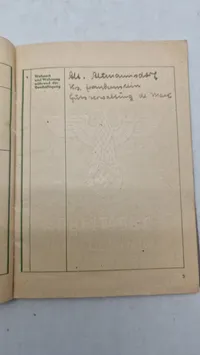 Original Deutsches Reich Arbeitsbuch für Ausländer" (Arbejdsbog for udlændinge)