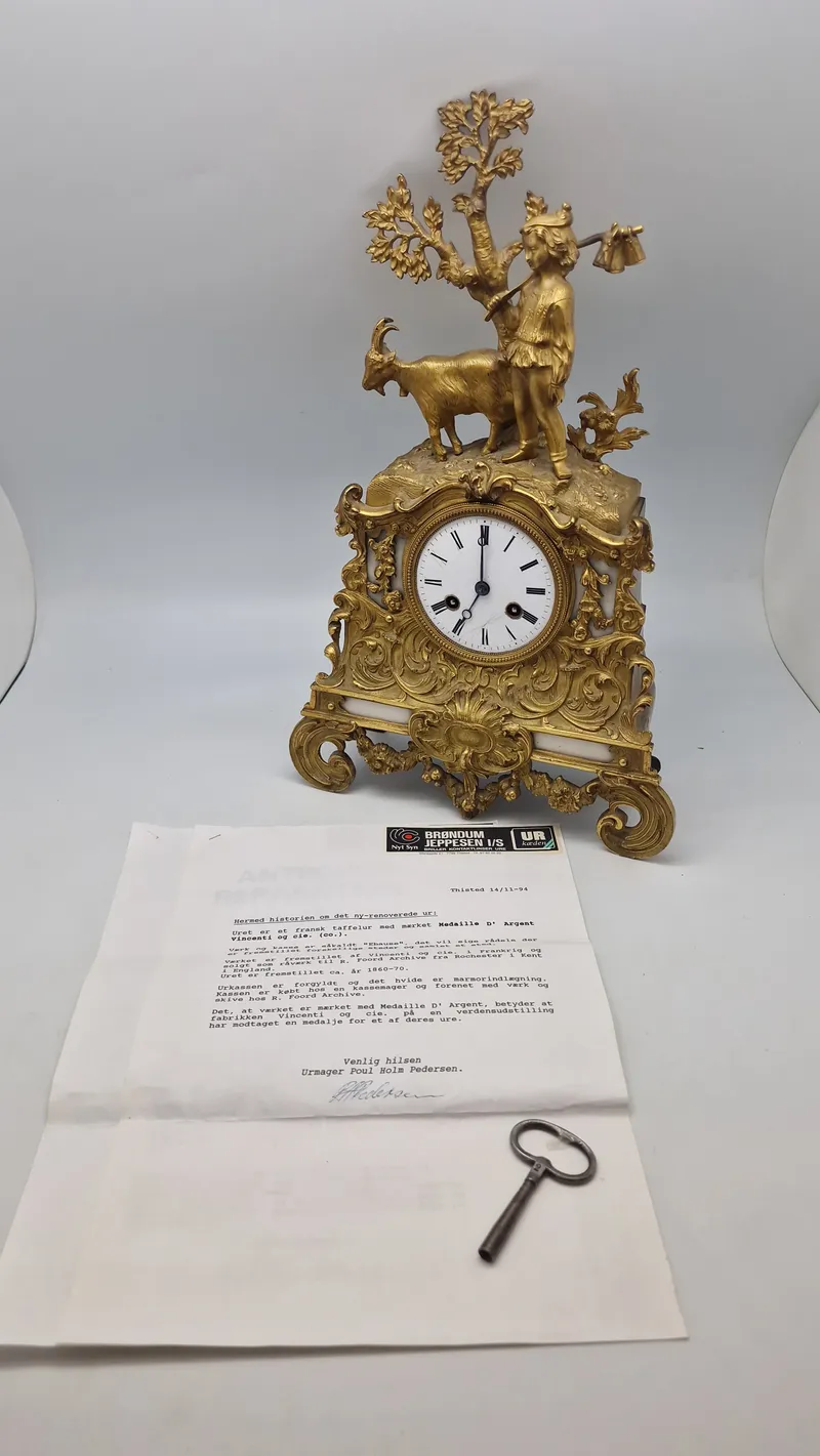 Originalt Fransk Taffelur ca 1860