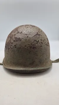 Original amerikansk hjelm - ww2 (anvendt af det danske forsvar efter krigen)