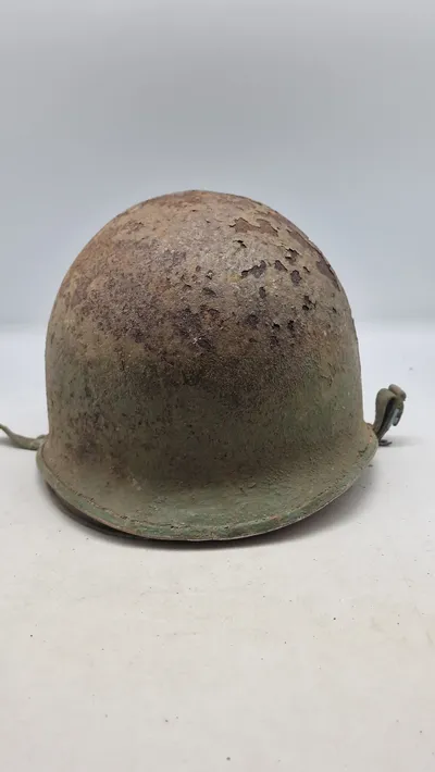 Original amerikansk hjelm - ww2 (anvendt af det danske forsvar efter krigen)