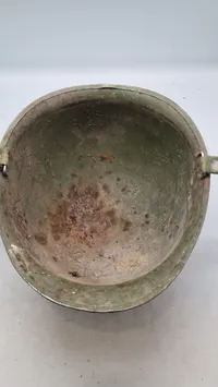 Original amerikansk hjelm - ww2 (anvendt af det danske forsvar efter krigen)