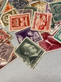 Stor samling originale tyske frimærker - ww2