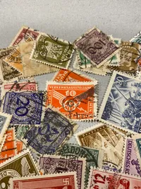 Stor samling originale tyske frimærker - ww2