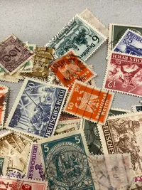 Stor samling originale tyske frimærker - ww2