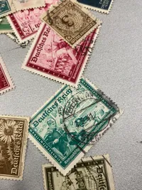 Stor samling originale tyske frimærker - ww2