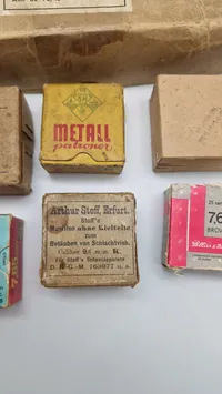 Samling patronæsker (tomme)