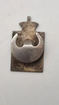 Originalt Georg Jensen kongemærke - sterlingsølv og emalje
