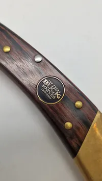 Sjælden original 100 års Buck jubilæumskniv med taske