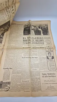 Original dansk befrielses avis - maj 1945