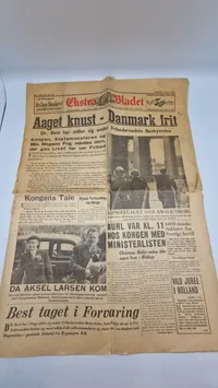 Original dansk befrielses avis - maj 1945