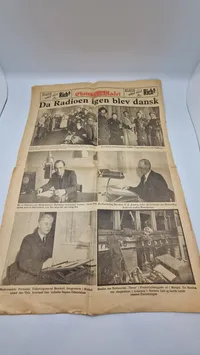 Original dansk befrielses avis - maj 1945