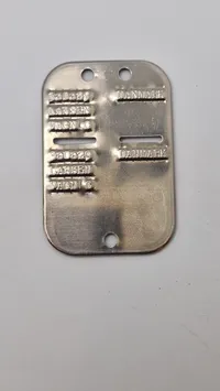 Original dansk soldaterbog med hundetegn