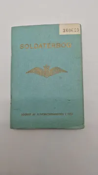 Original dansk soldaterbog med hundetegn