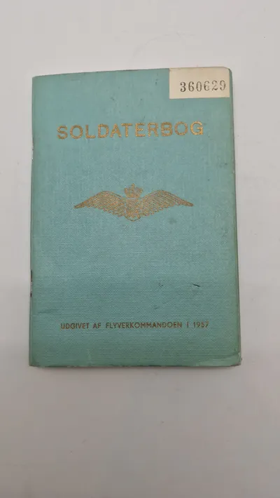 Original dansk soldaterbog med hundetegn