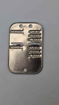 Original dansk soldaterbog med hundetegn