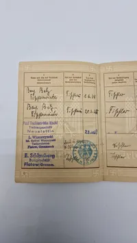Original Deutsches Reich - Arbeitsbuch