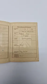 Original Deutsches Reich - Arbeitsbuch