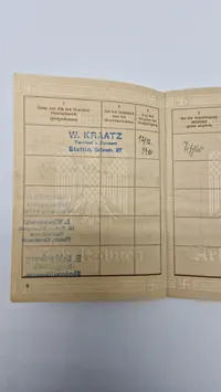 Original Deutsches Reich - Arbeitsbuch