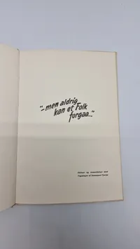 “Men aldrig kan et folk forgaa”
