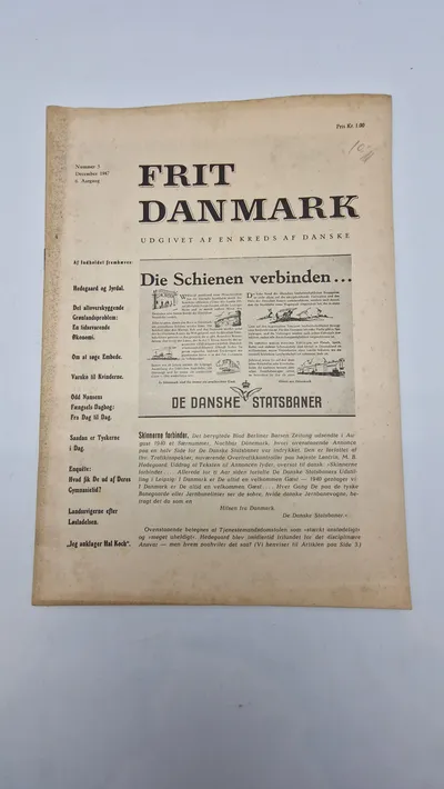 Originalt eks. af “Frit Danmark” ww2