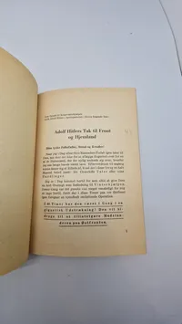 Originalt eks. af Adolf Hitlers tale i Berlins sportspalads 1940