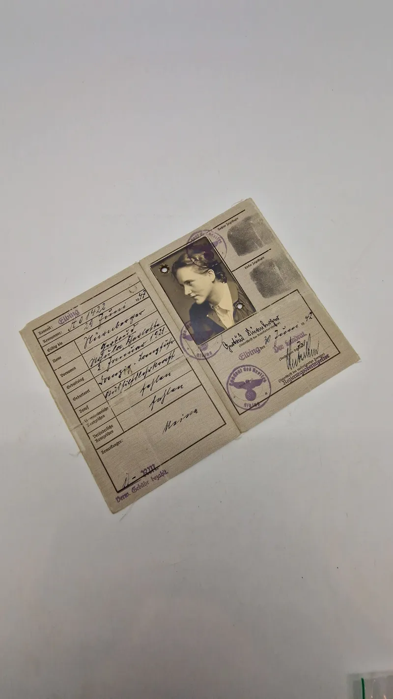 Originalt tysk ww2 Kennkarte