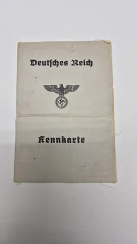 Originalt tysk ww2 Kennkarte