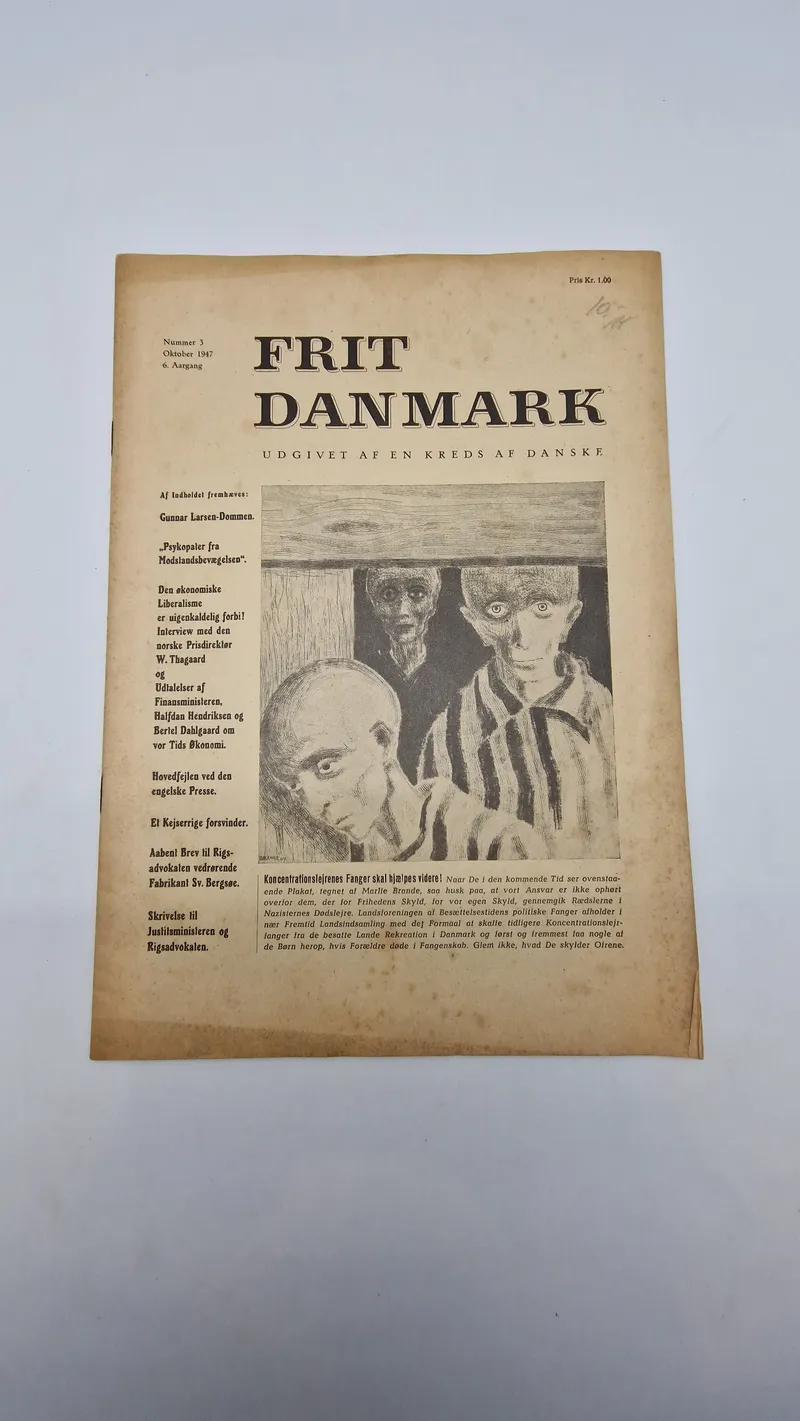 Originalt eks. af “Frit Danmark” ww2